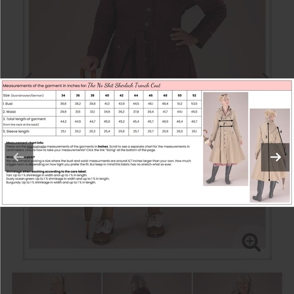 Emmy Design Sweden No Shit Sherlock Trench Coat - Picture 5 of 9